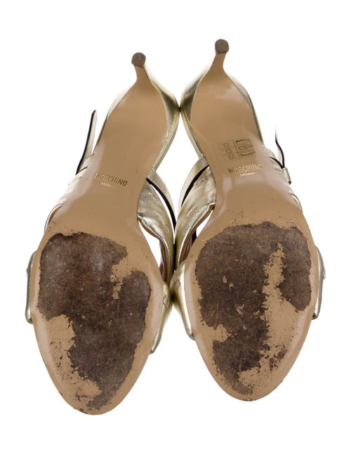 Moschino Leather Slides