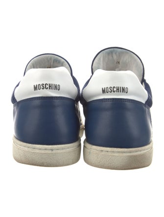 Moschino Leather Colorblock Pattern Sneakers