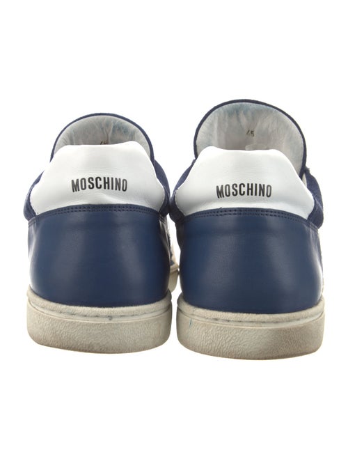Moschino Leather Colorblock Pattern Sneakers