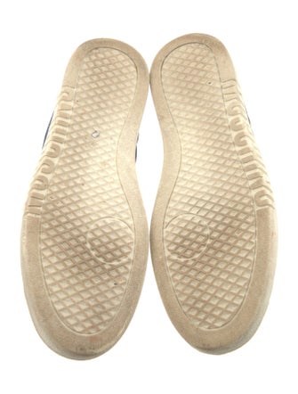 Moschino Leather Colorblock Pattern Sneakers