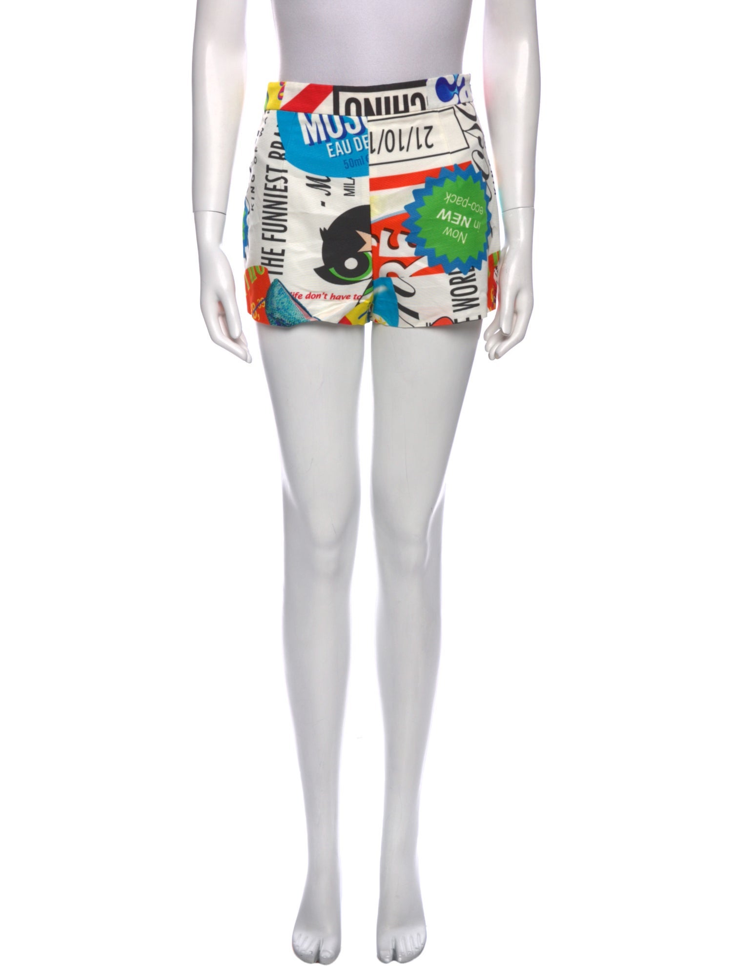 Moschino Couture Printed Mini Shorts w/ Tags