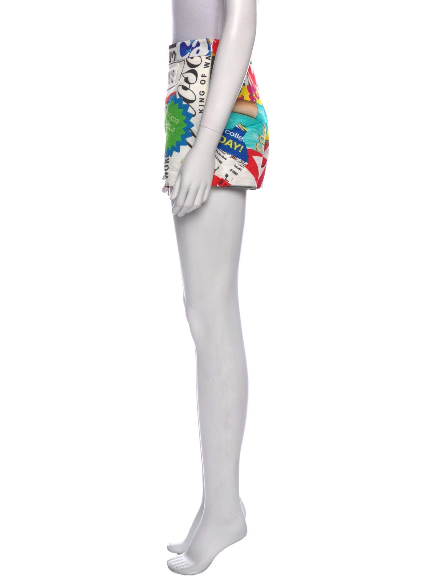 Moschino Couture Printed Mini Shorts w/ Tags
