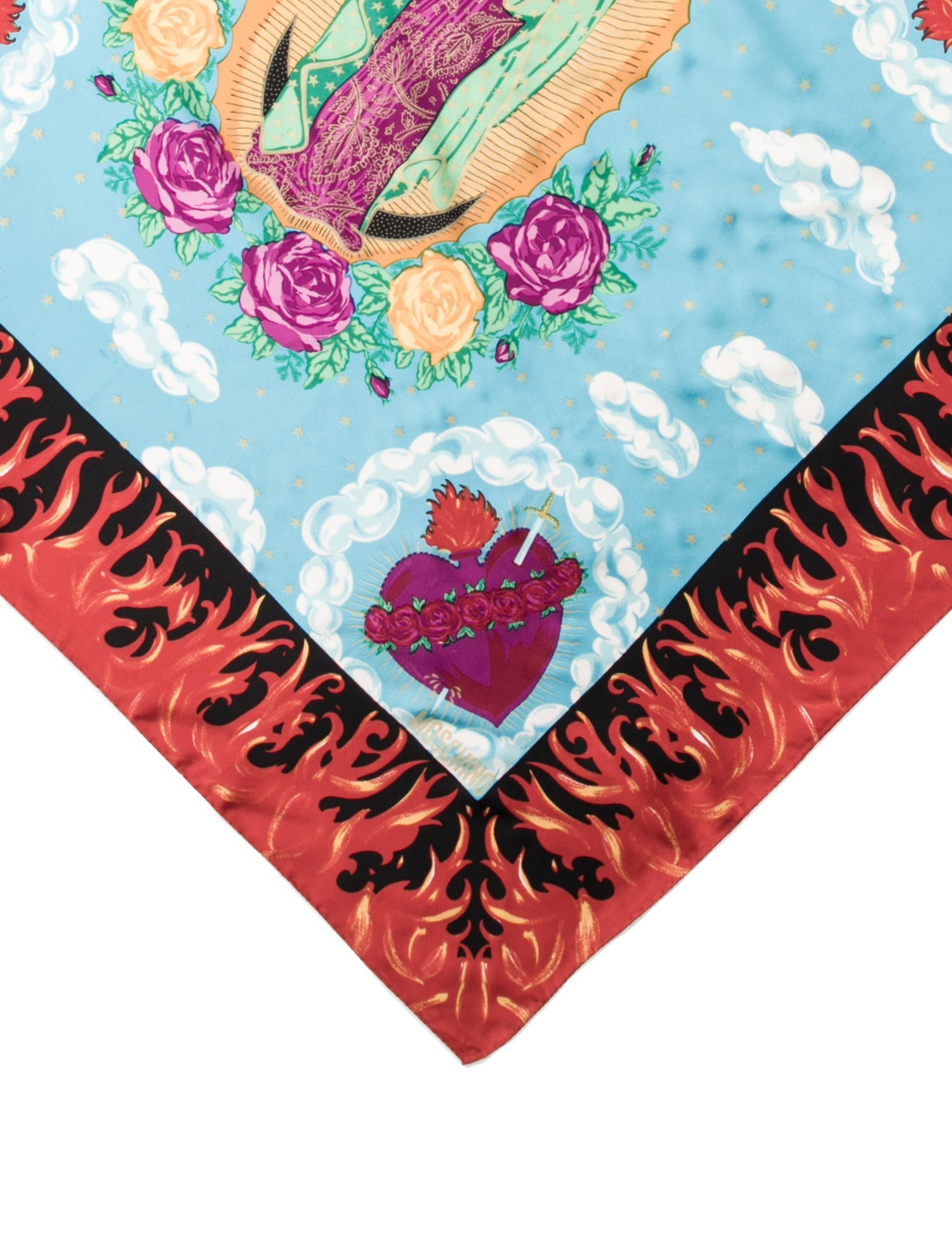 Moschino Silk Printed Scarf