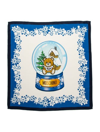 Moschino Silk Printed Scarf