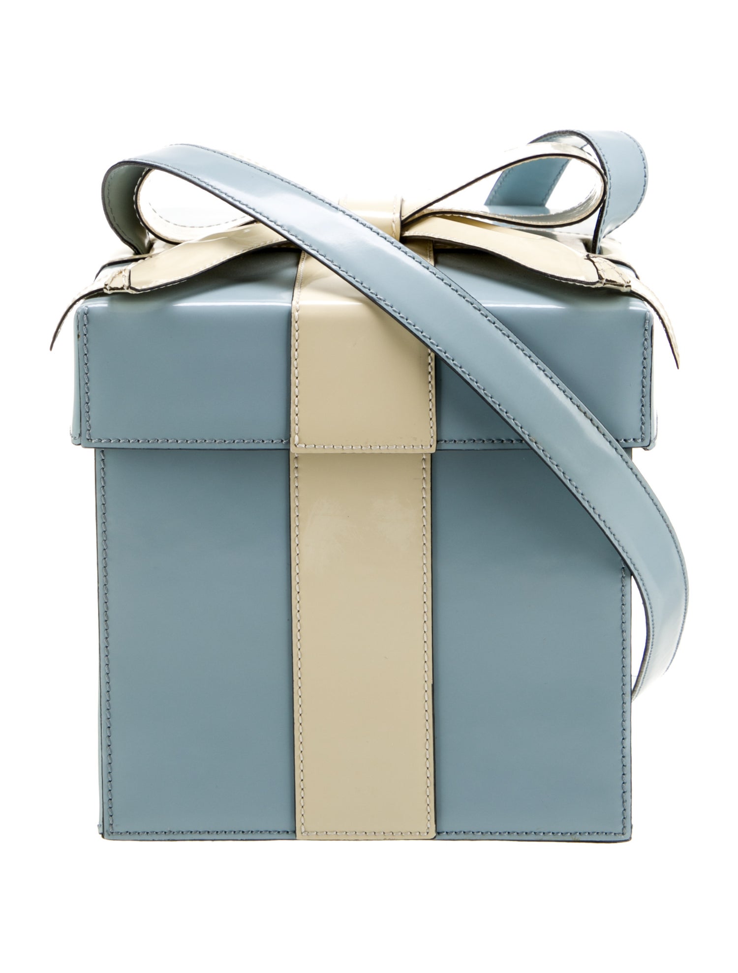 Moschino Patent Leather 'Tiffany Box' Vintage