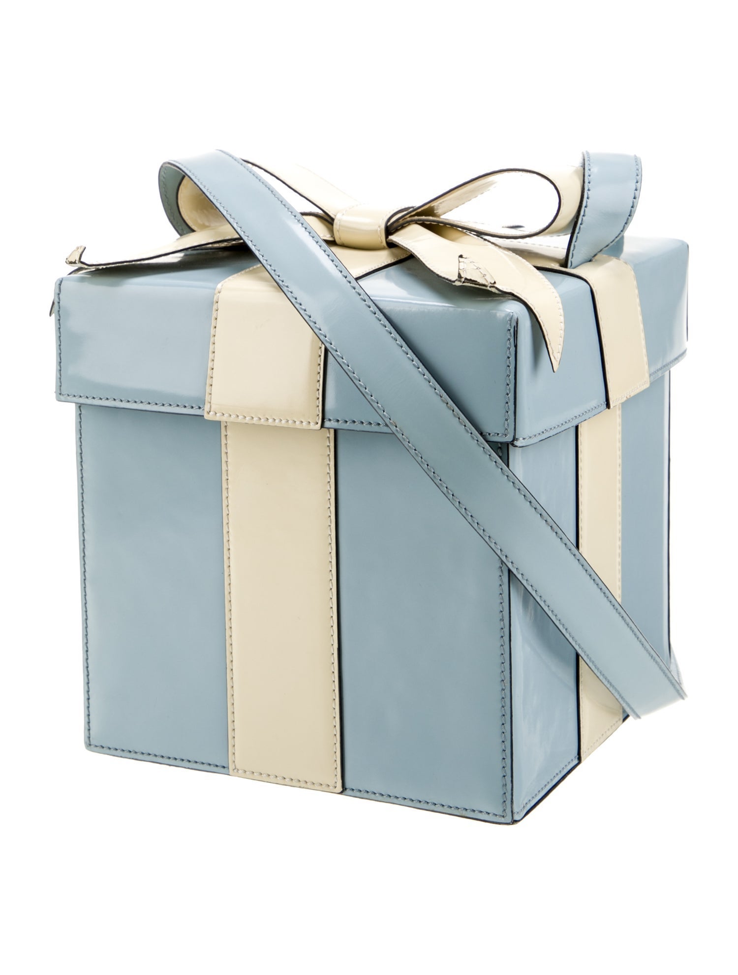 Moschino Patent Leather 'Tiffany Box' Vintage