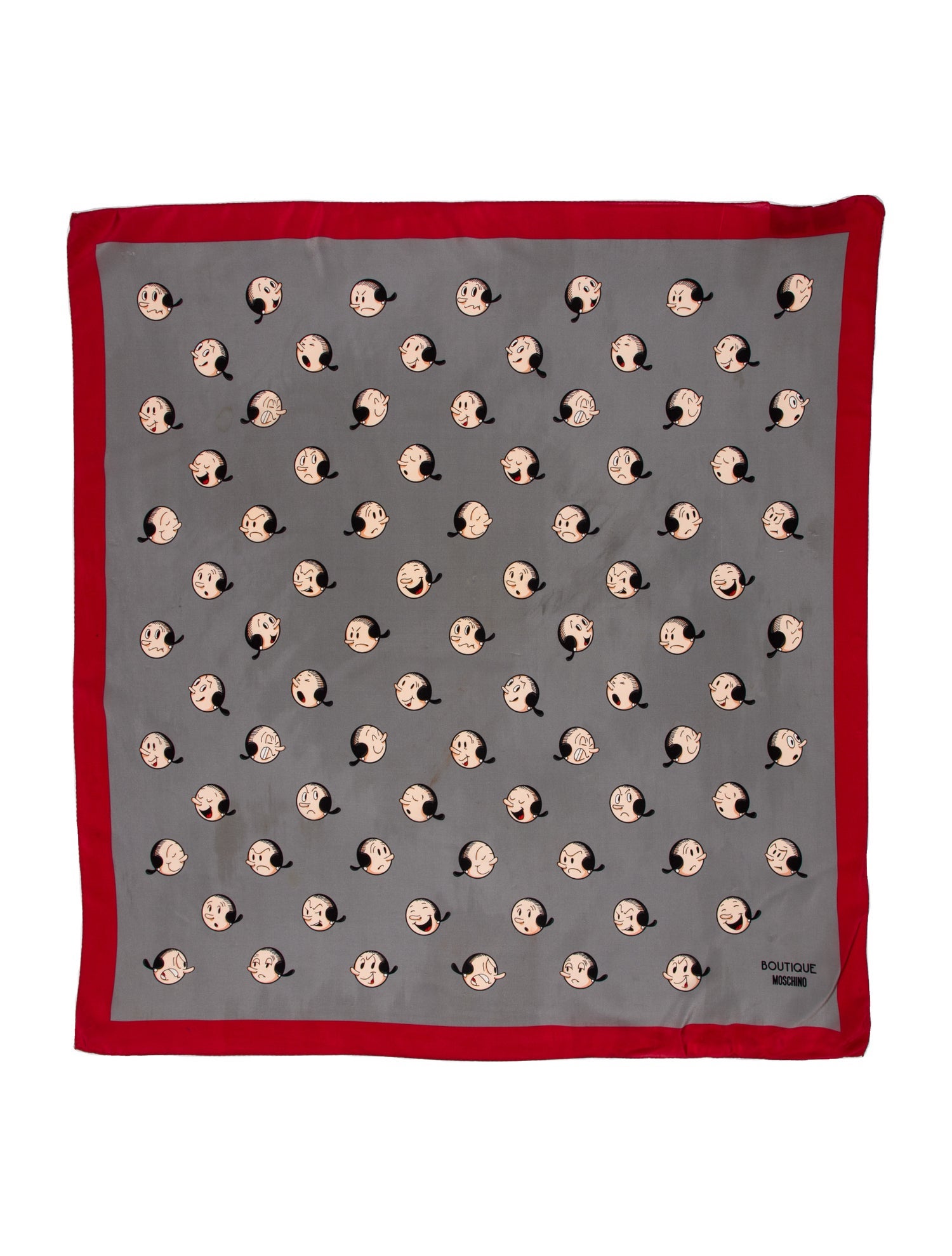 Moschino Silk Printed Scarf