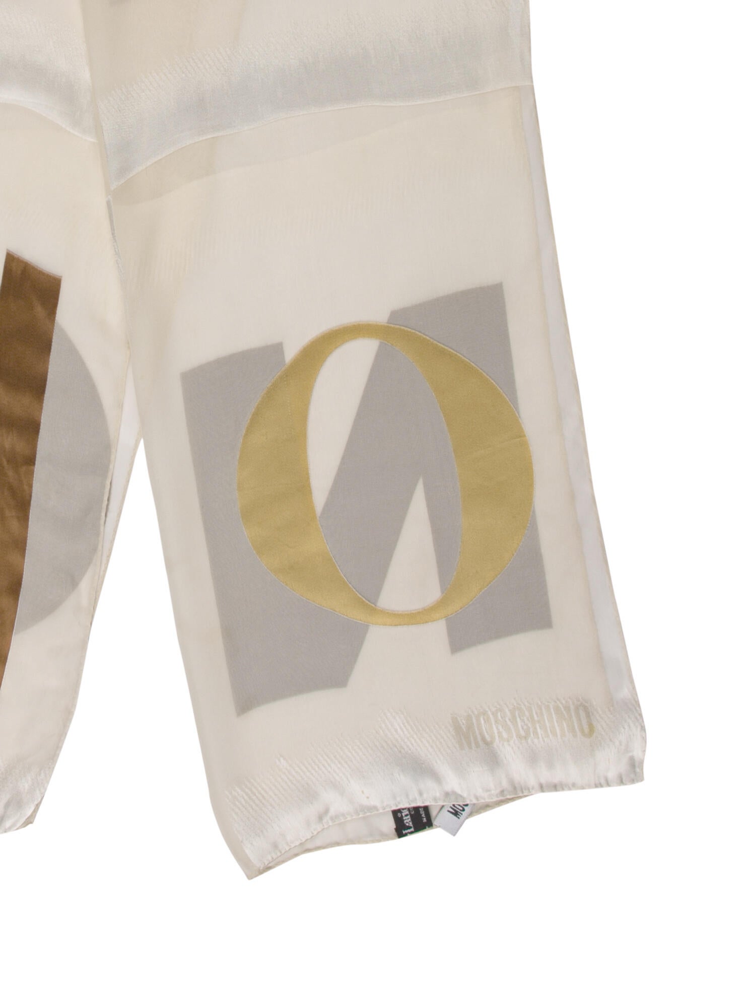 Moschino Silk Printed Scarf