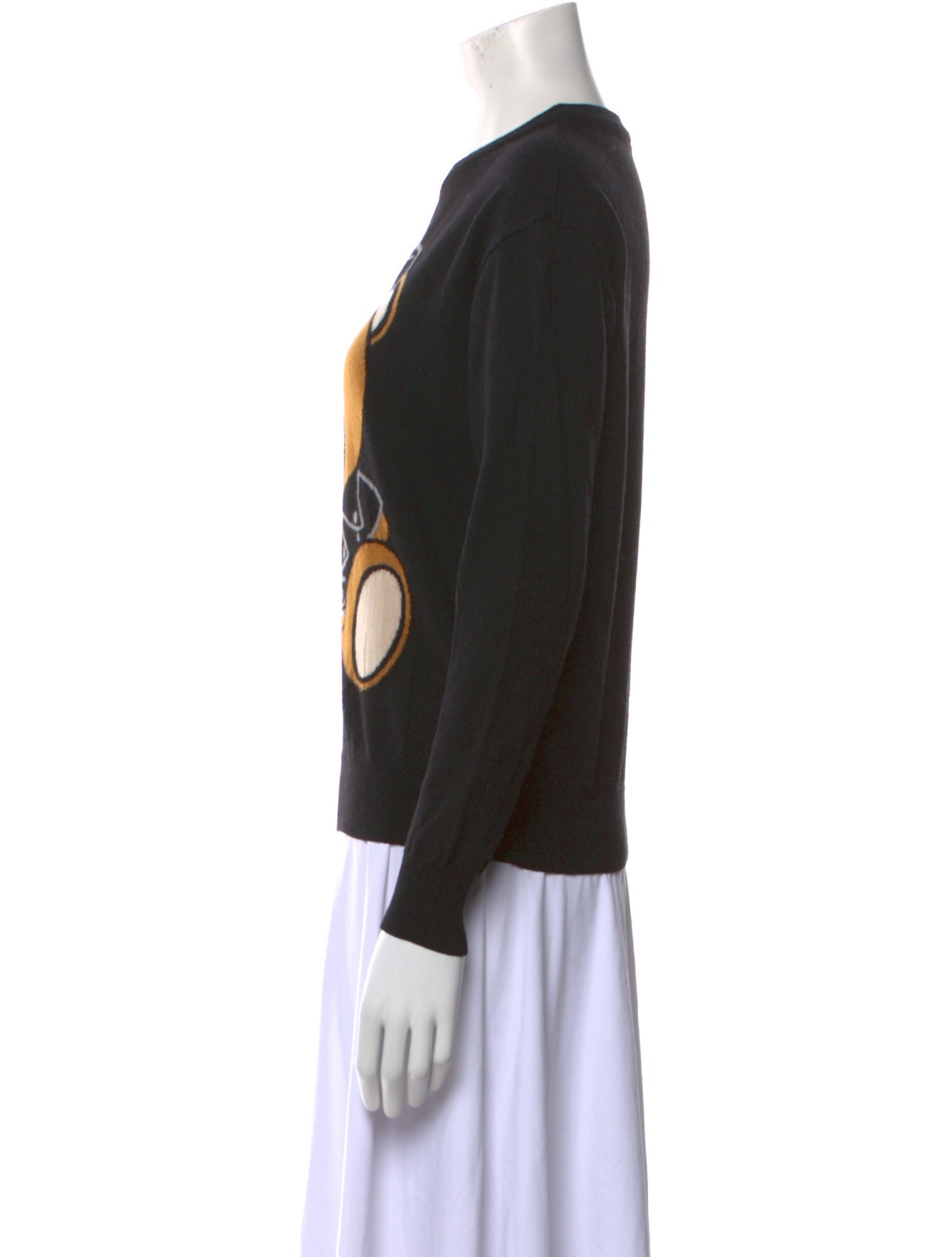 Moschino Virgin Wool Graphic Print Sweater