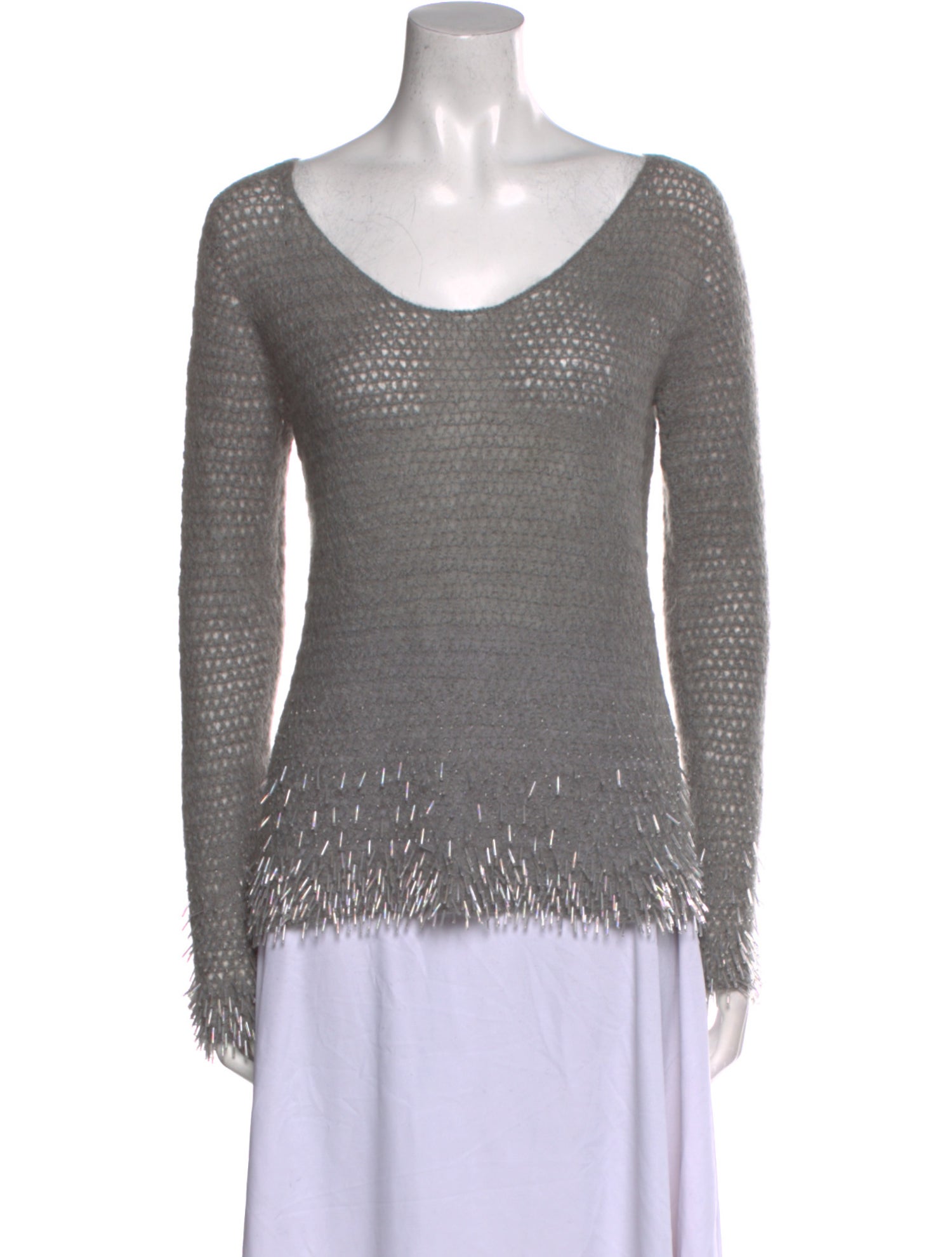 Moschino Mohair Scoop Neck Sweater