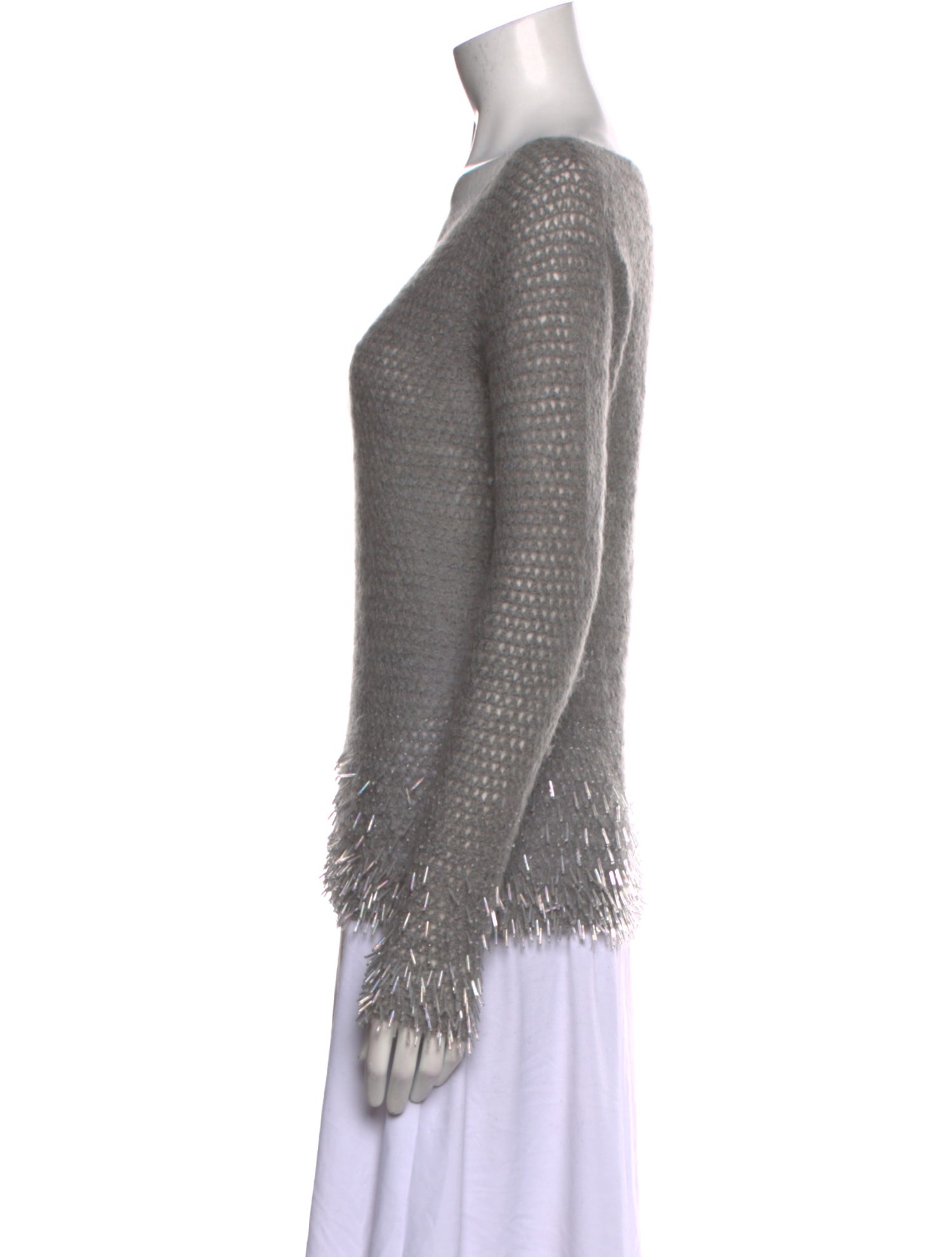 Moschino Mohair Scoop Neck Sweater