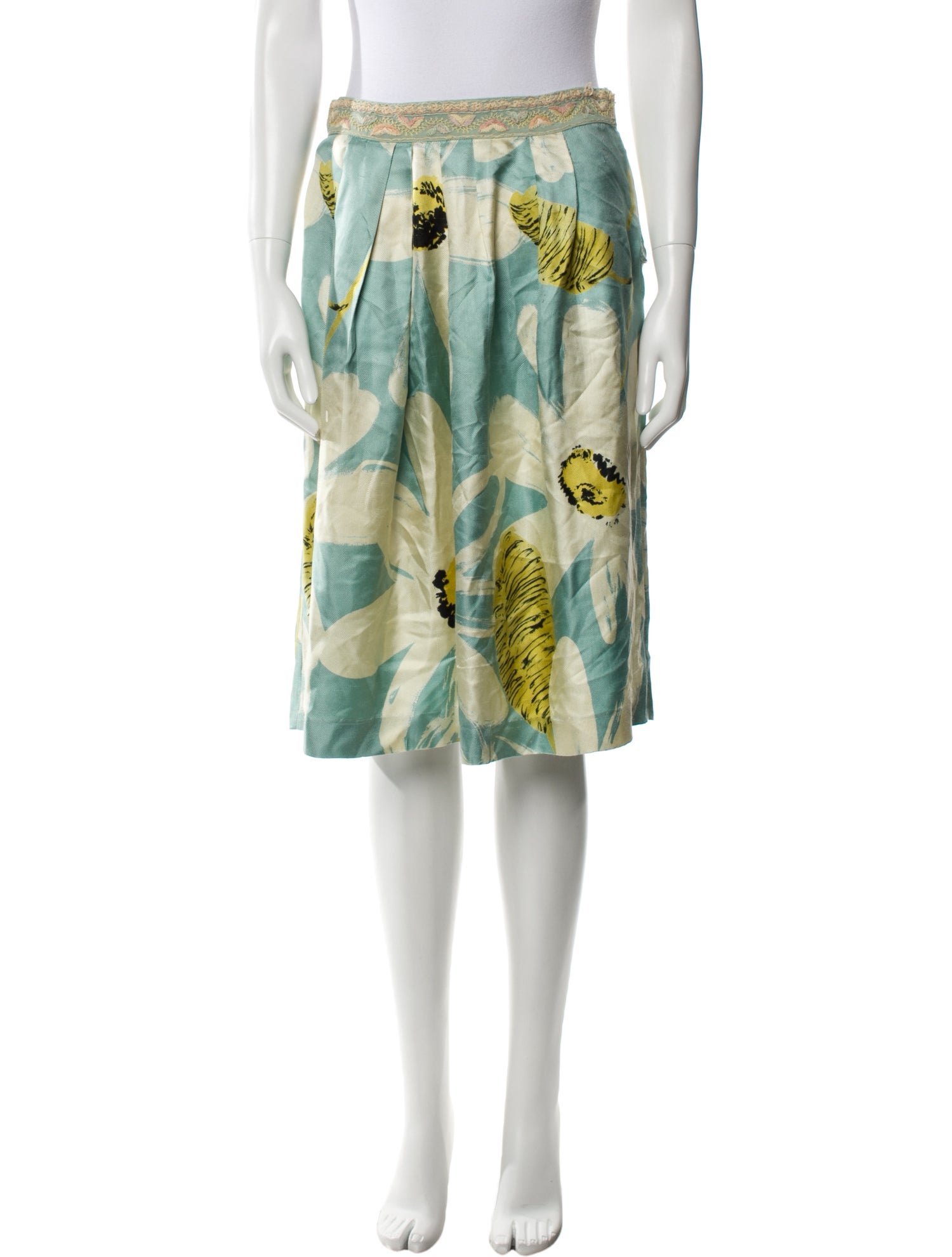 Moschino Silk Knee-Length Skirt