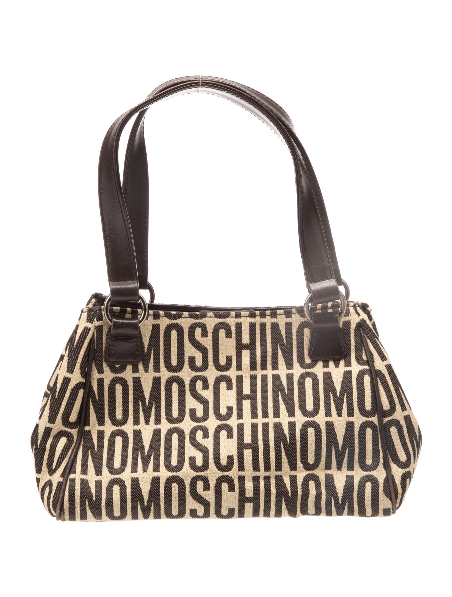 Moschino Canvas Top Handle Bag