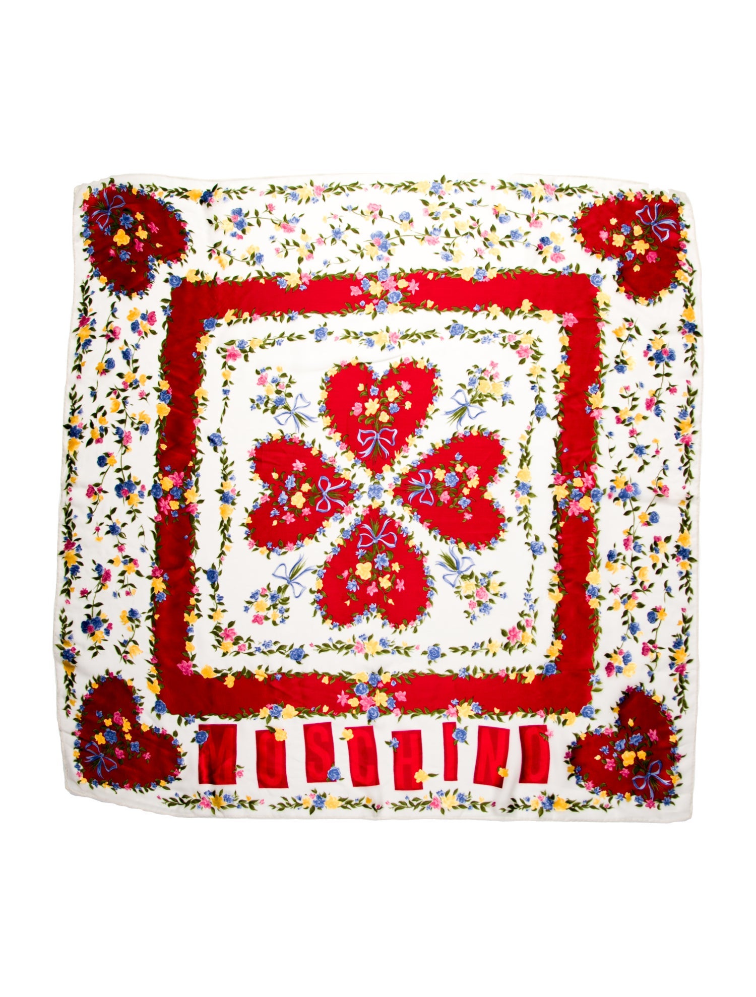 Moschino Floral Print Scarf