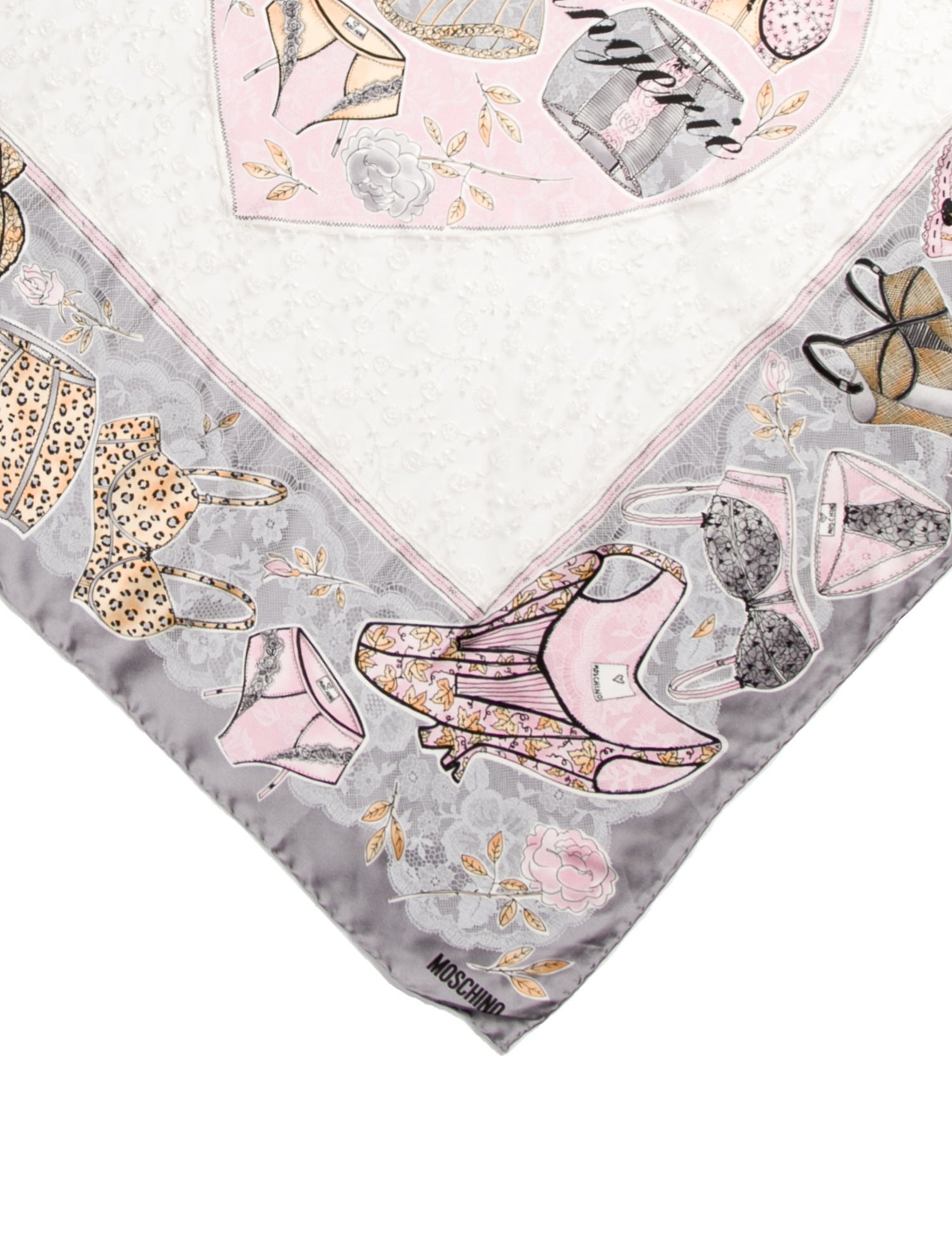 Moschino Silk Printed Scarf