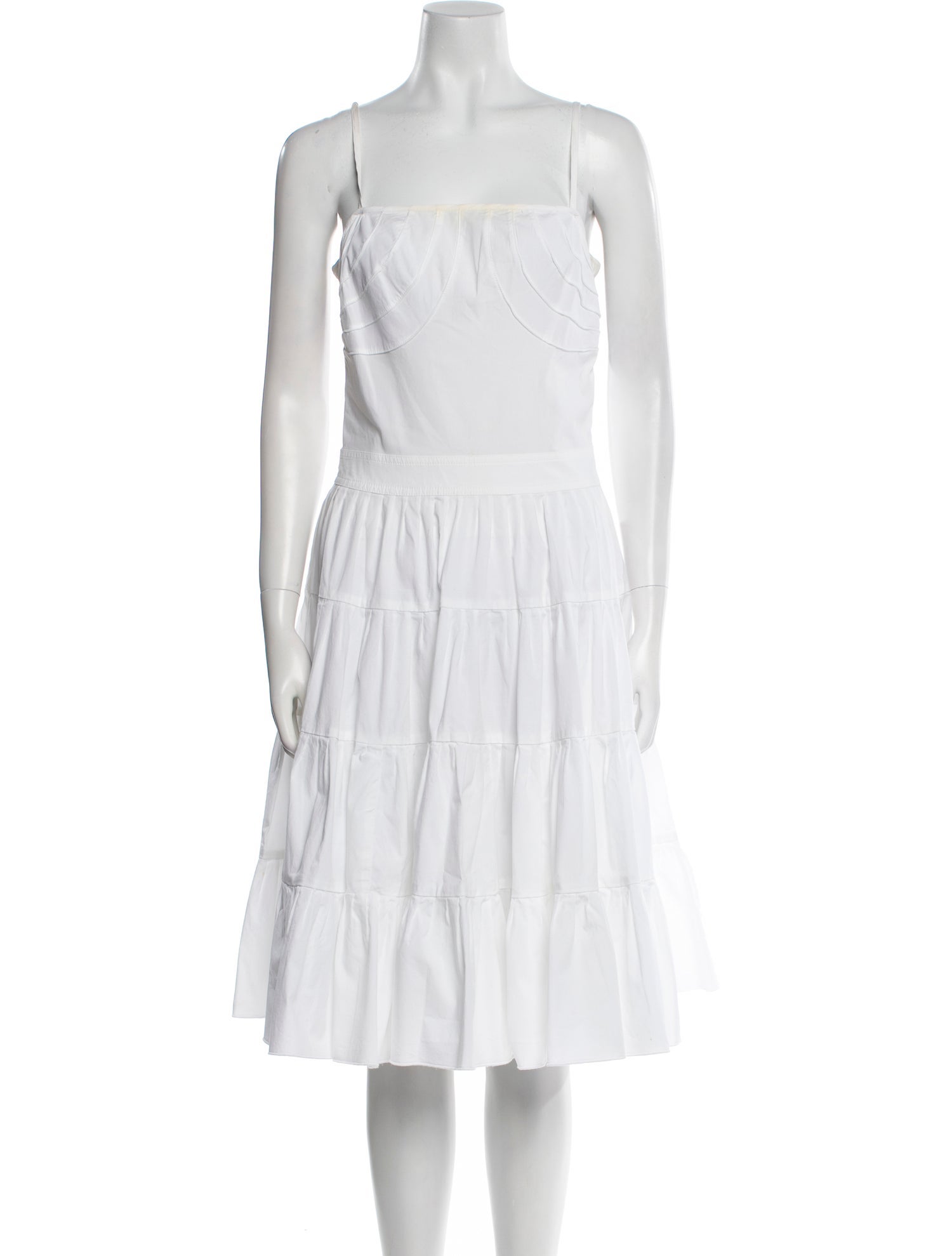 Moschino Square Neckline Knee-Length Dress