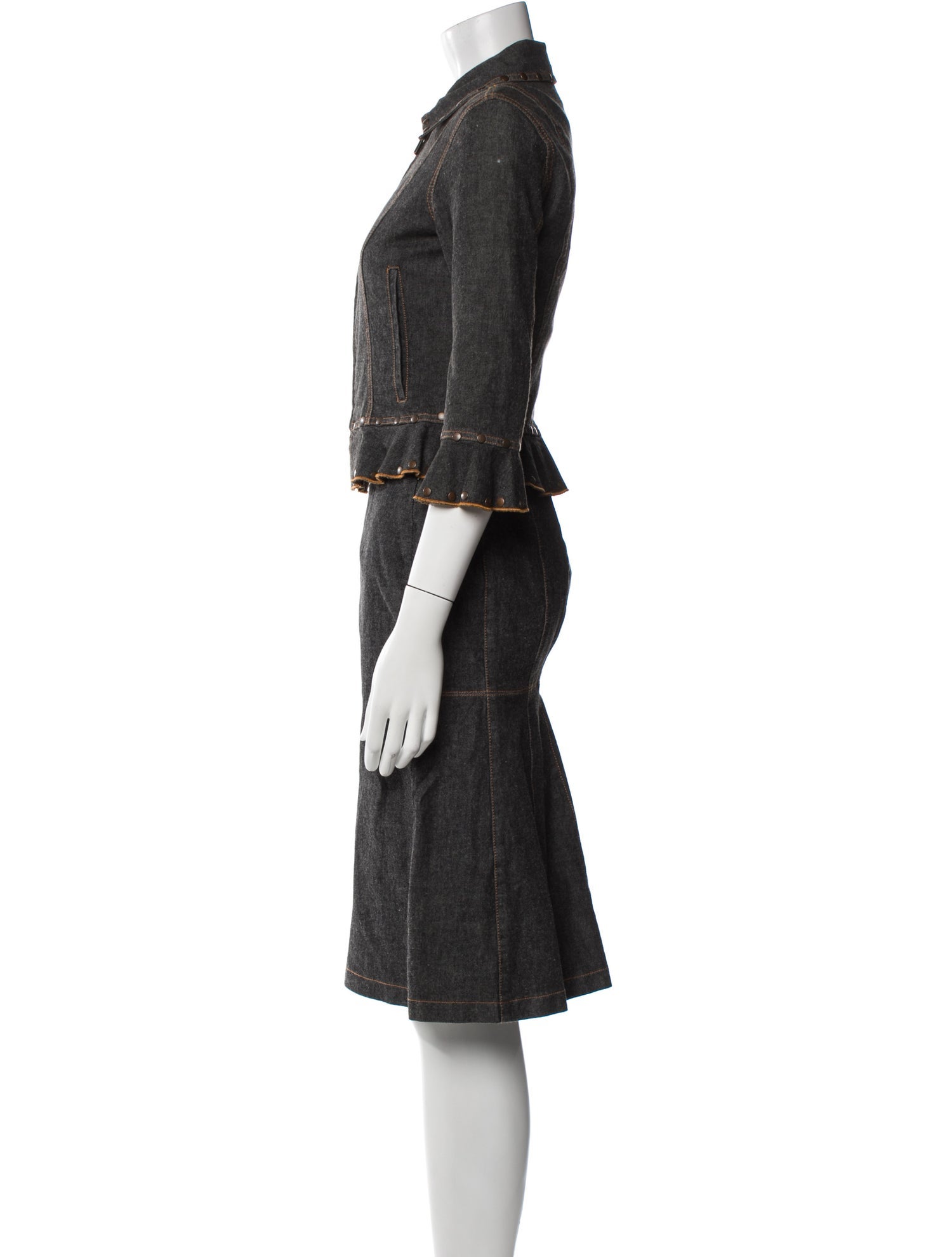 Moschino Jeans Vintage Late 1990's - Early 2000's Skirt Set