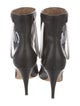 Moschino Leather Graphic Print Boots