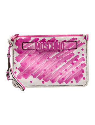 Moschino Leather Clutch