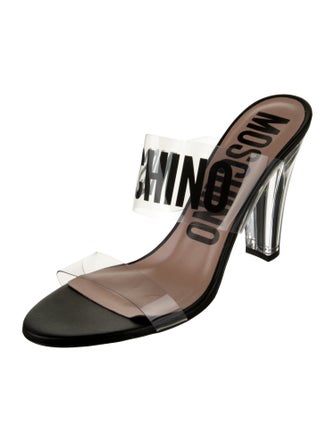 Moschino Leather Slides
