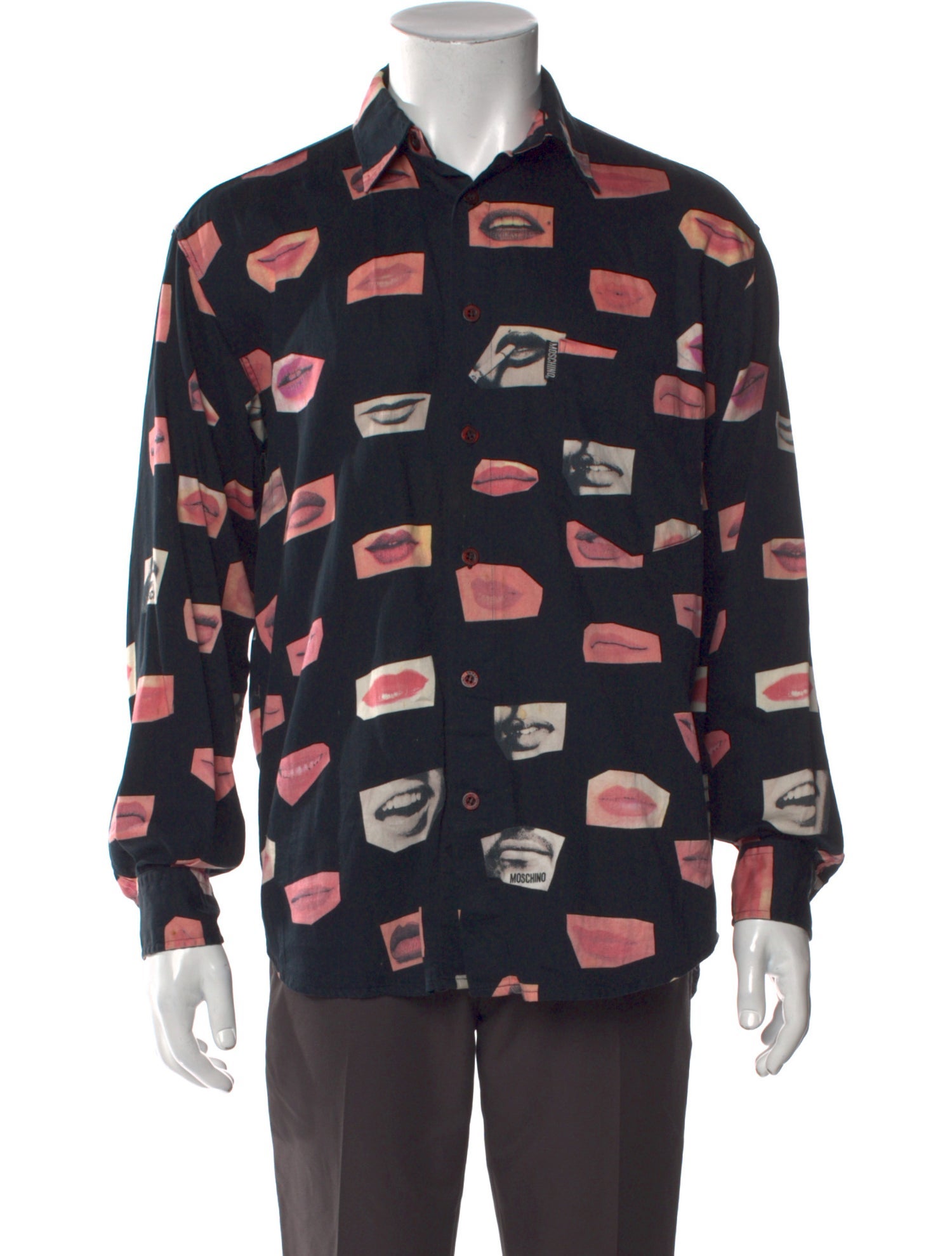 Moschino Printed Long Sleeve Shirt