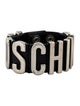 Moschino Leather Logo Wrap Bracelet