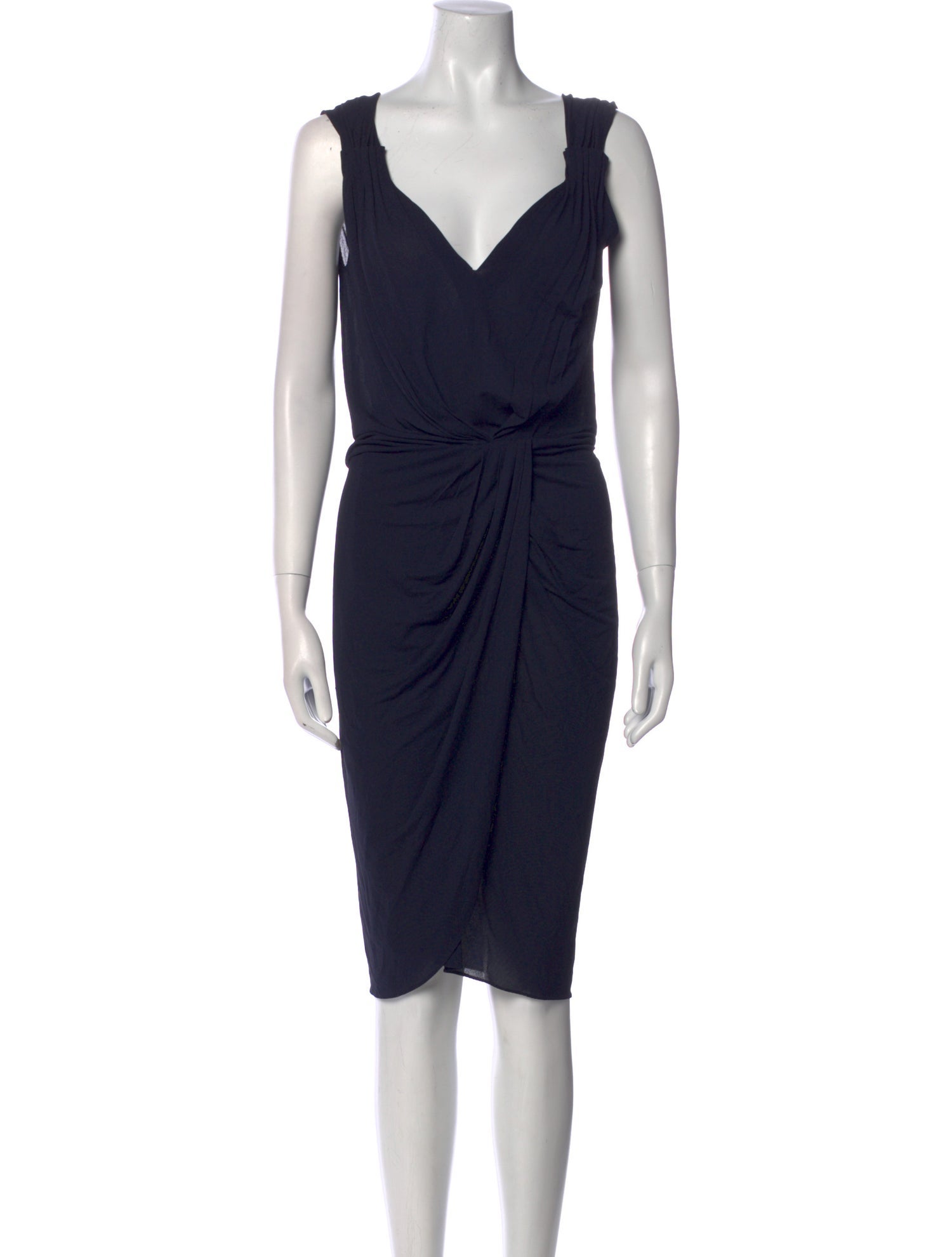 Moschino V-Neck Midi Length Dress