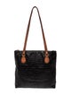 Moschino Embossed Leather Top Handle Bag