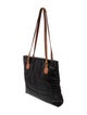 Moschino Embossed Leather Top Handle Bag