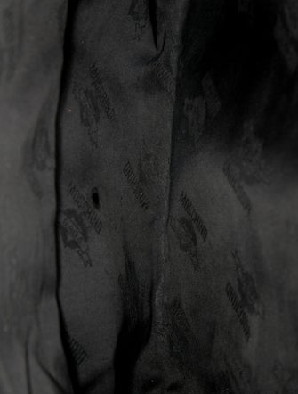 Moschino Embossed Leather Top Handle Bag