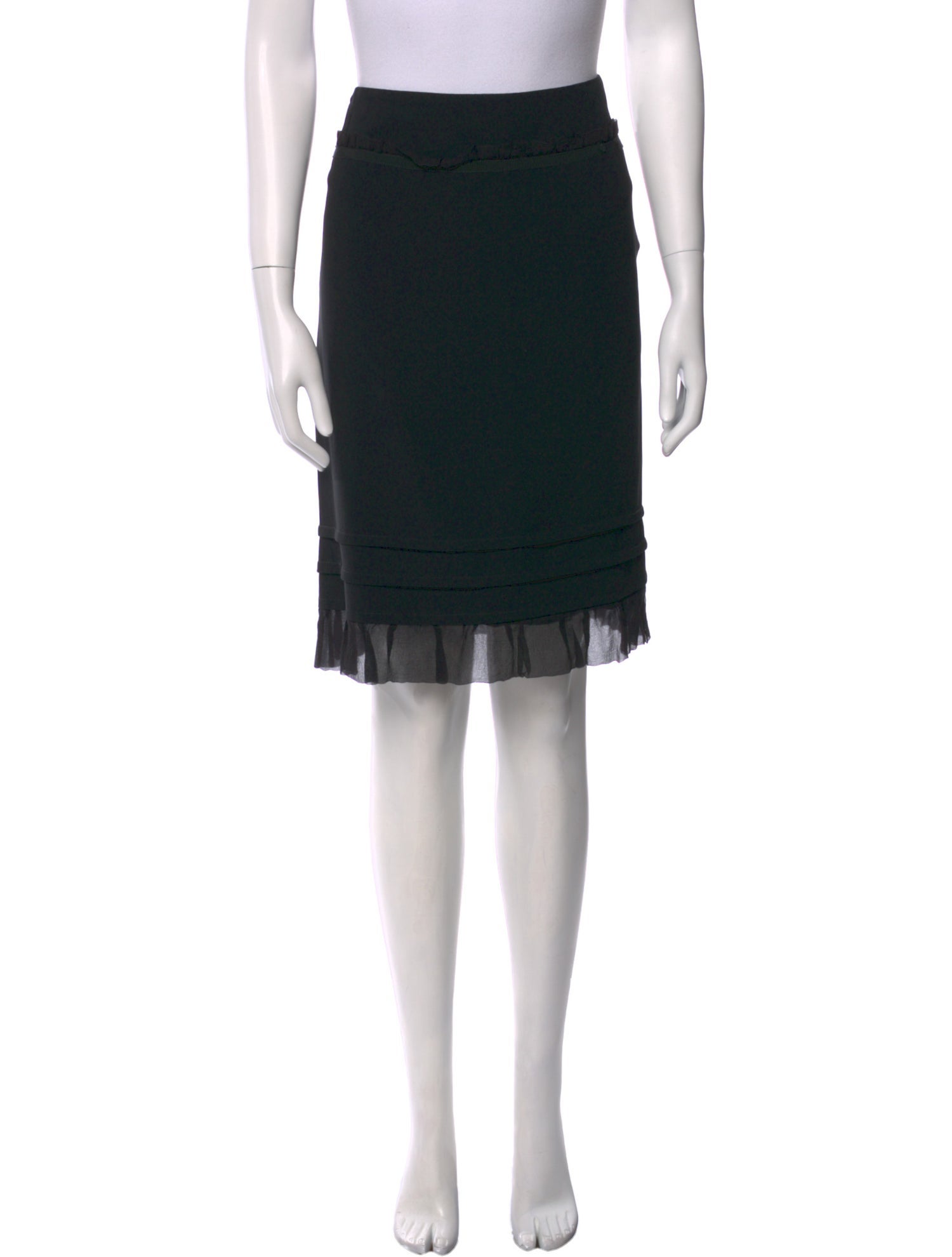 Moschino Crochet Trim Knee-Length Skirt