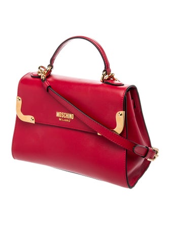 Moschino Leather Top Handle Bag