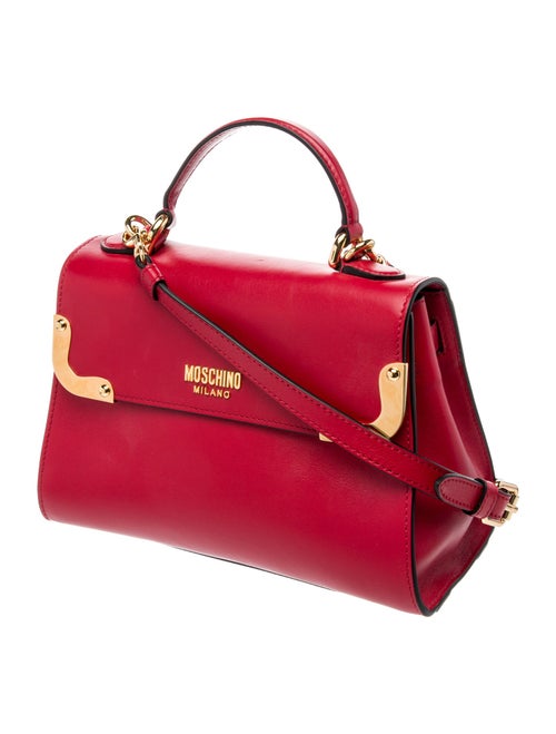 Moschino Leather Top Handle Bag