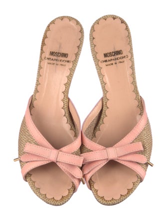 Moschino Straw Slides