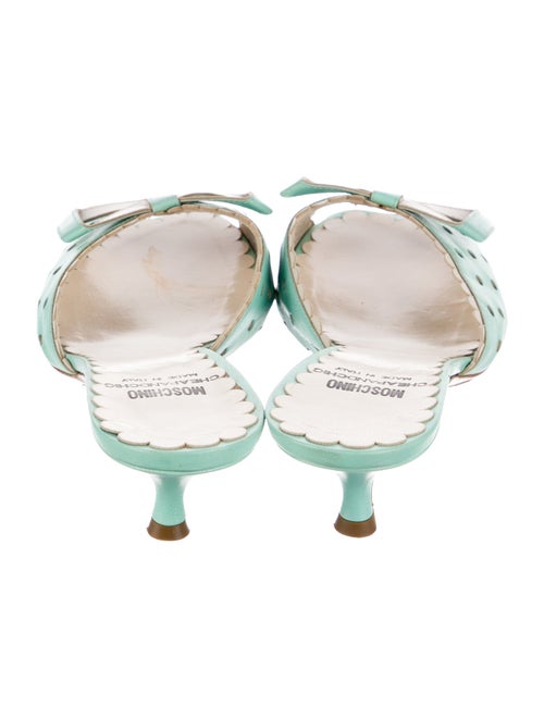 Moschino Leather Printed Slides