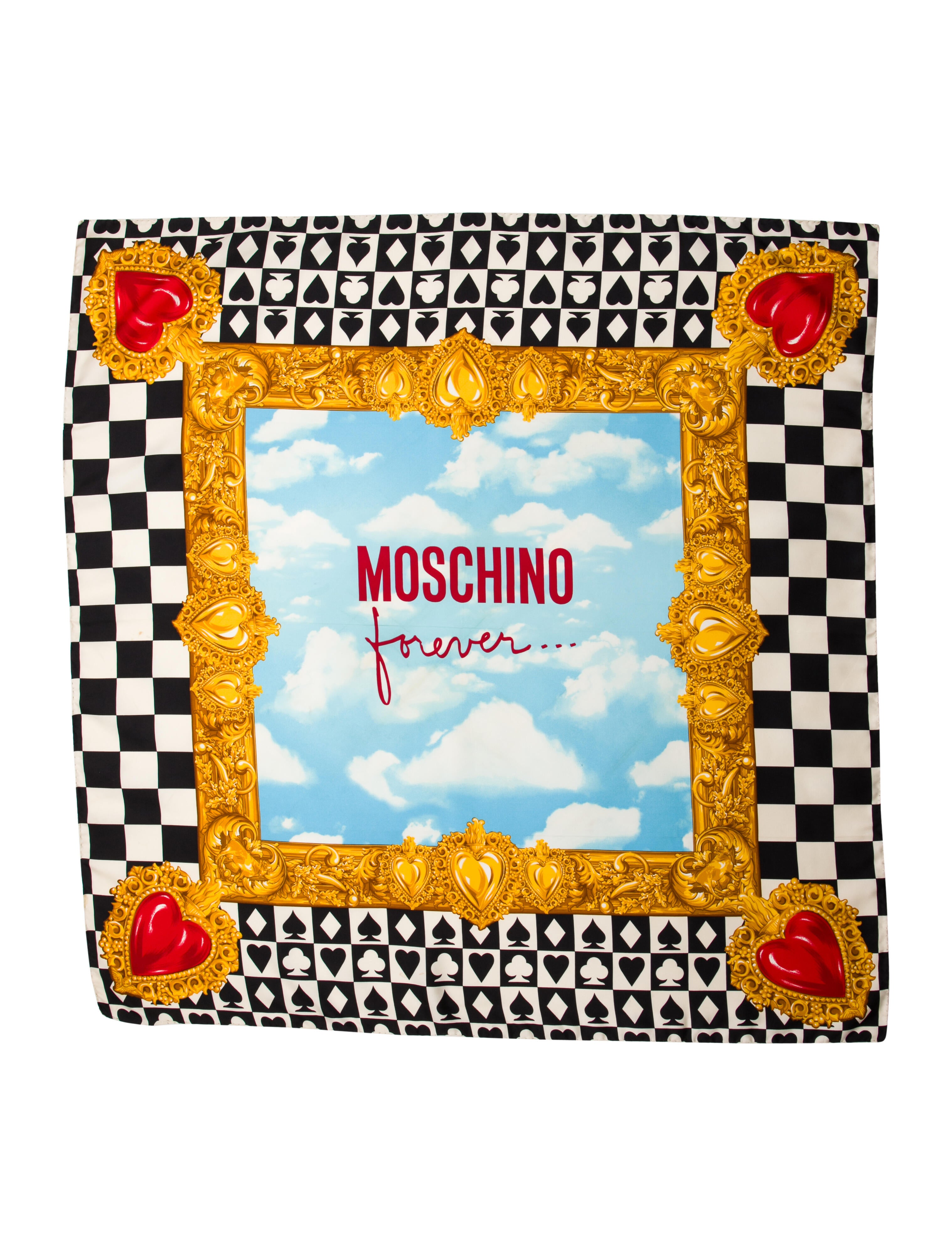 Moschino Caparaçons Silk Scarf