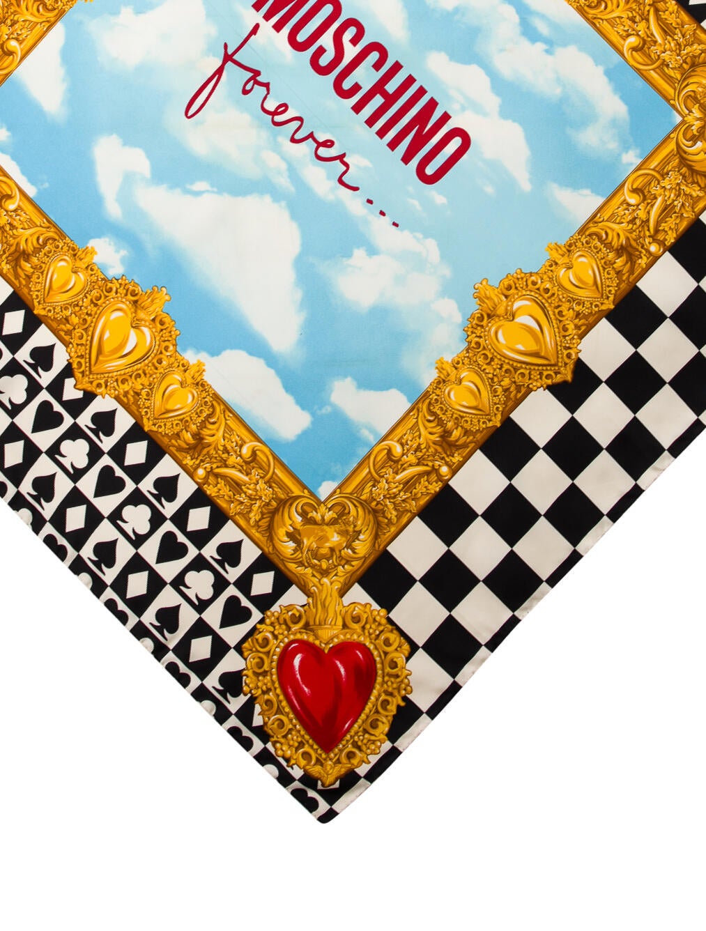 Moschino Caparaçons Silk Scarf