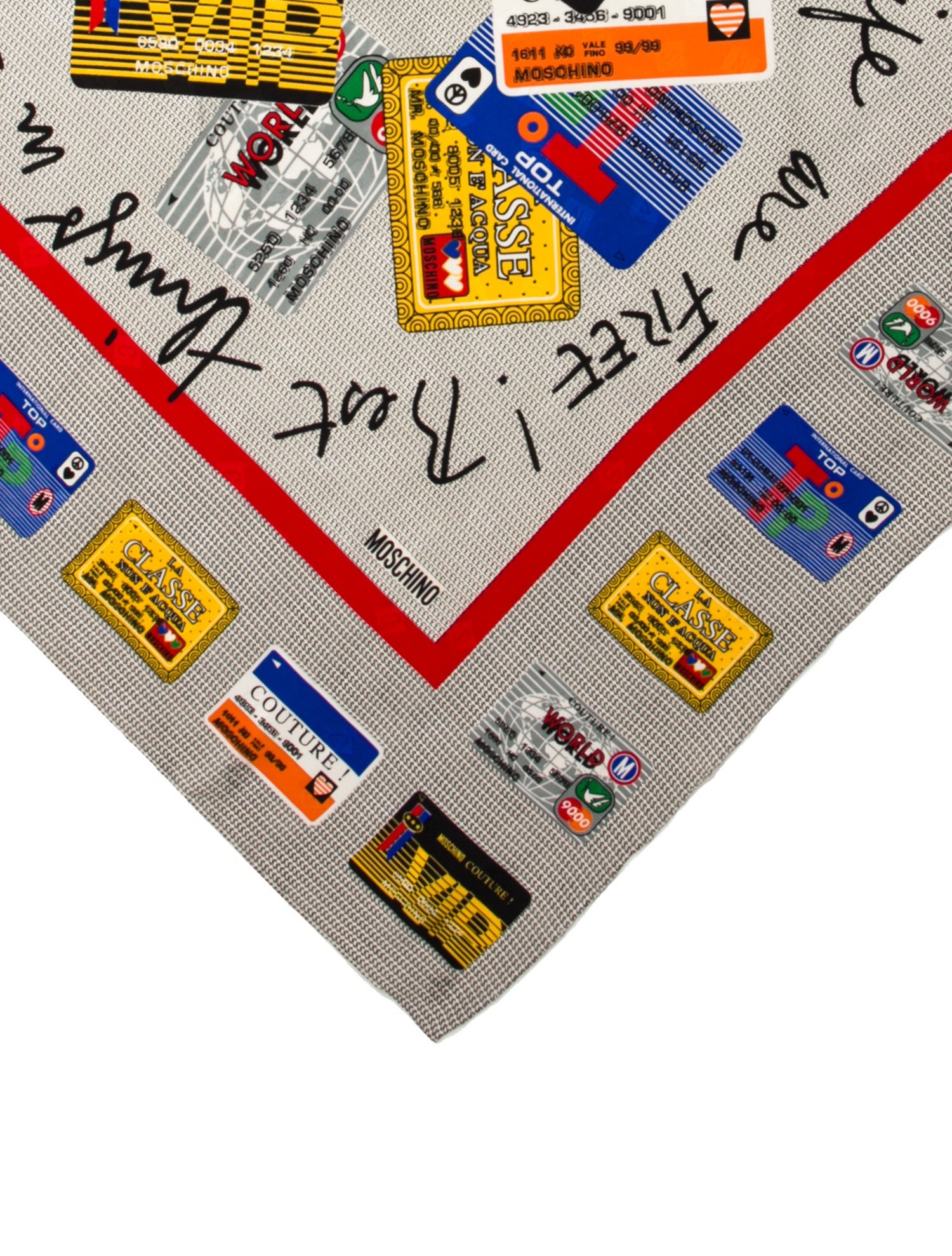 Moschino Silk Printed Scarf