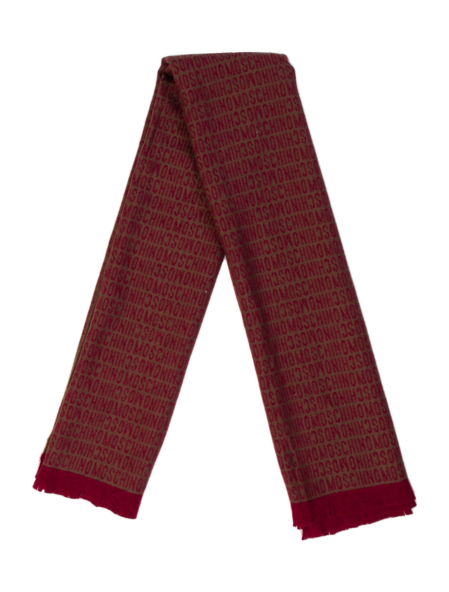 Moschino Wool Printed Scarf w/ Tags