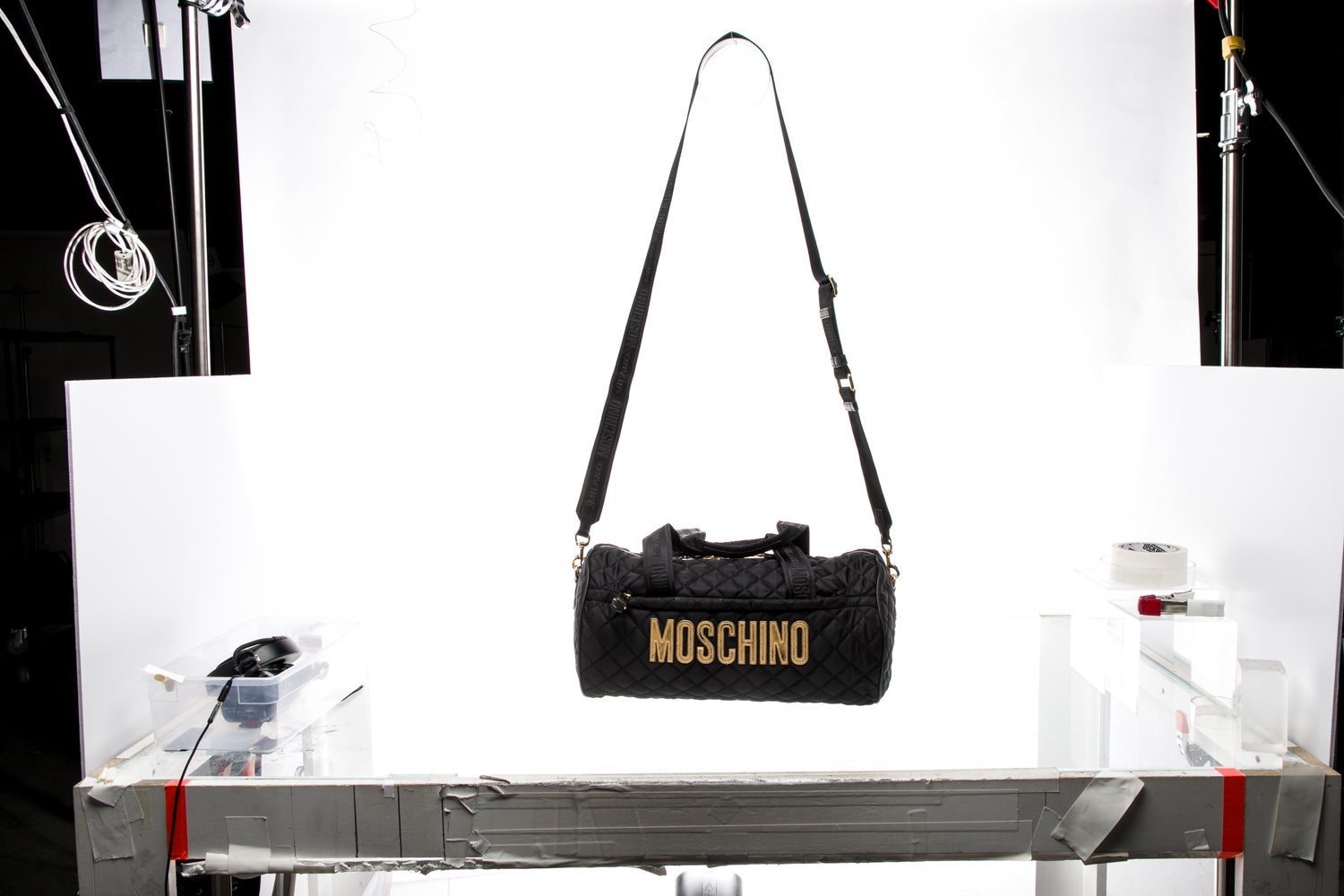Moschino Nylon Weekender Bag