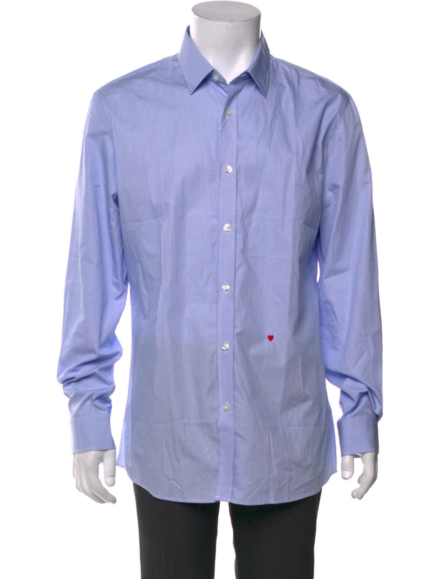 Moschino Striped Long Sleeve Dress Shirt