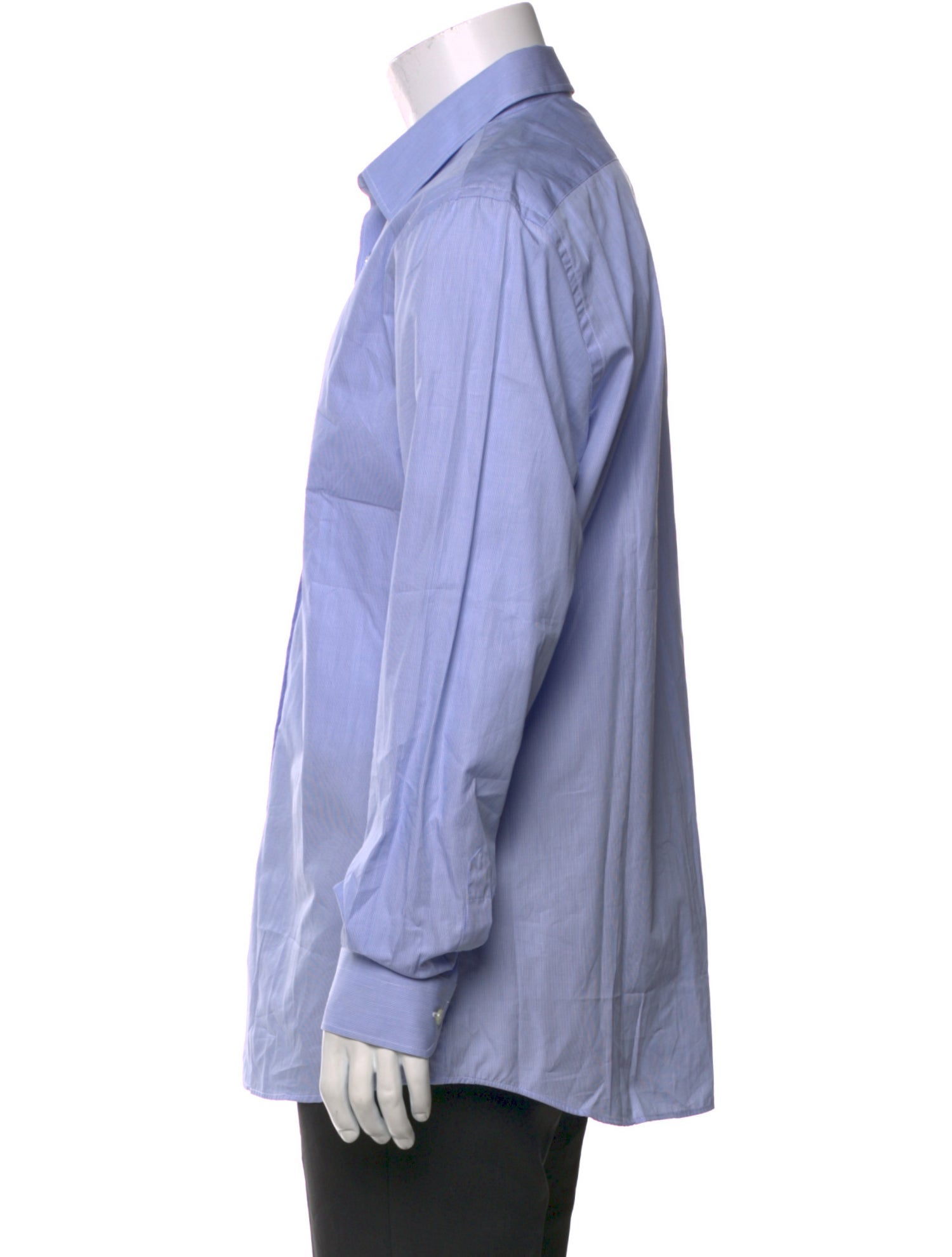 Moschino Striped Long Sleeve Dress Shirt