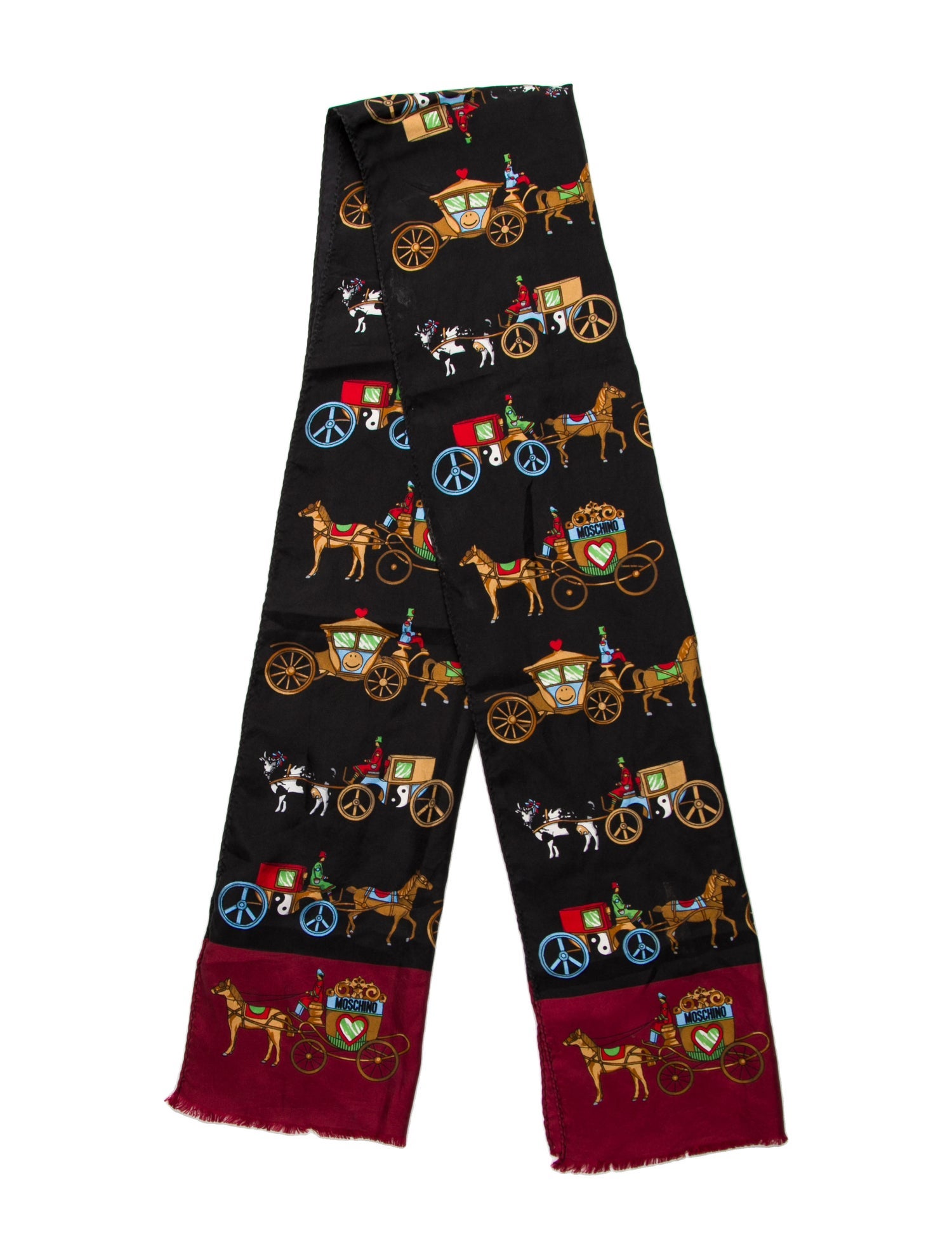Moschino Silk Printed Scarf