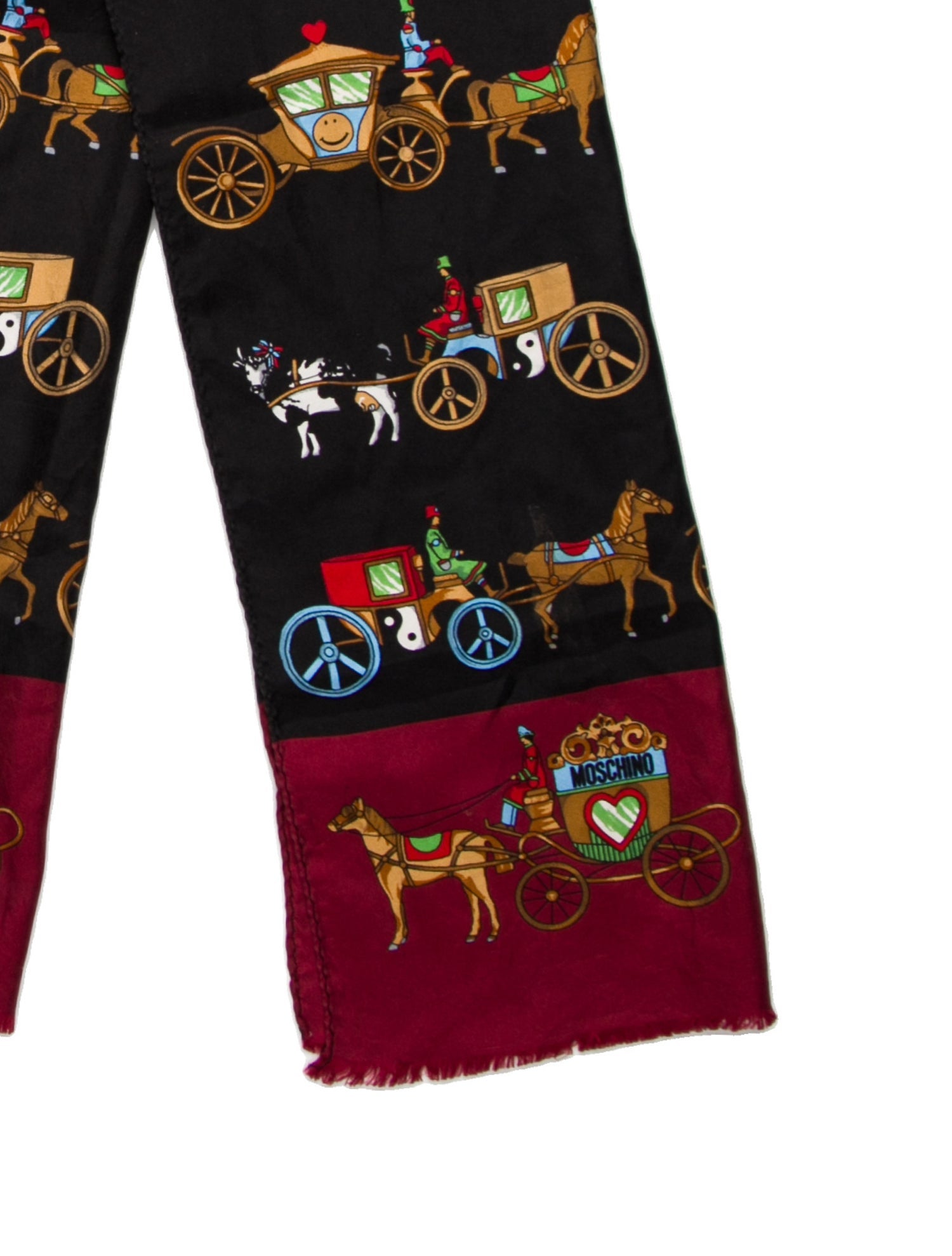 Moschino Silk Printed Scarf