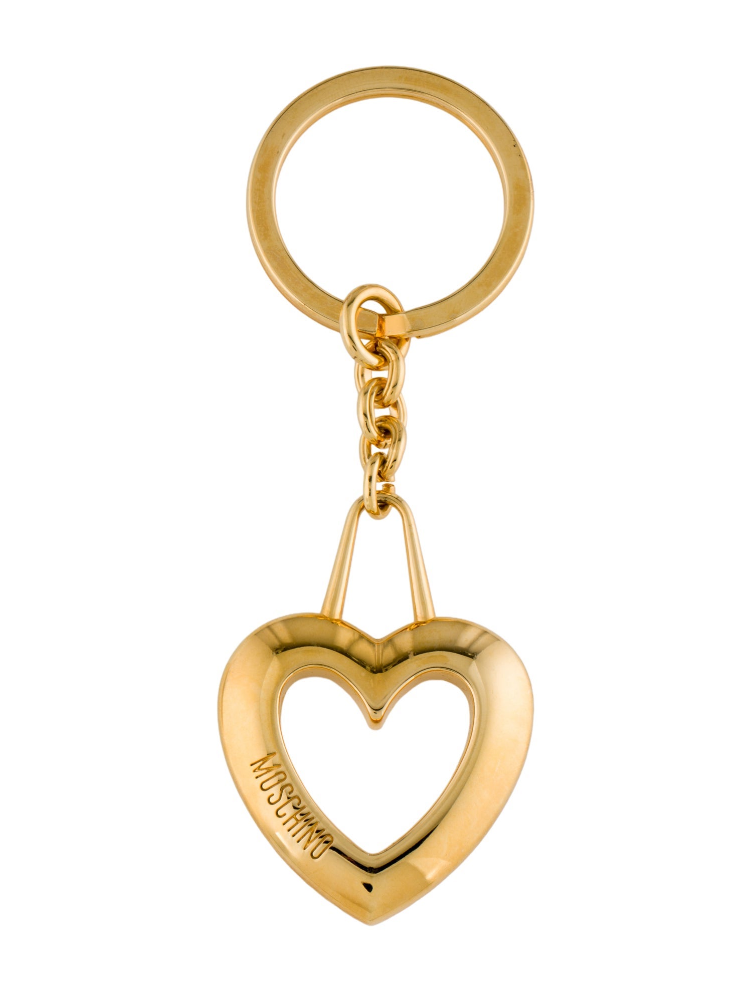 Moschino Heart Charm Keyring