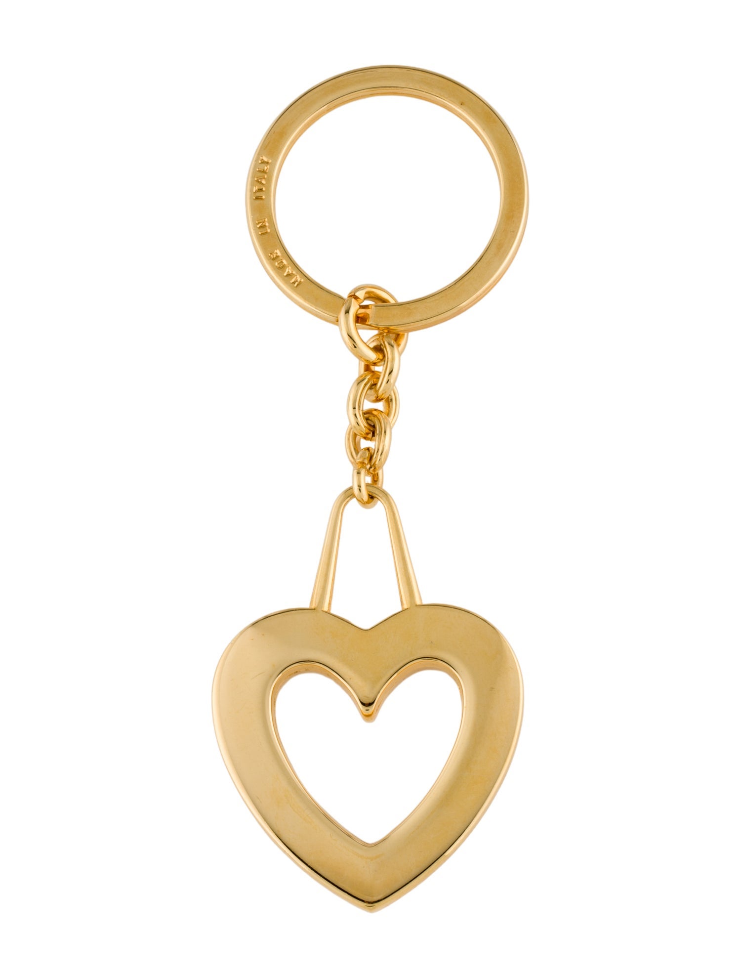 Moschino Heart Charm Keyring