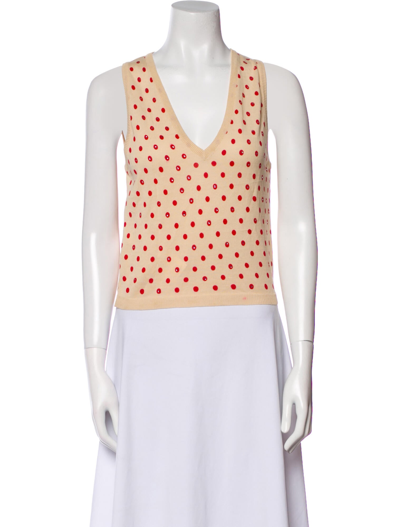 Moschino Vintage Polka Dot Print Vest