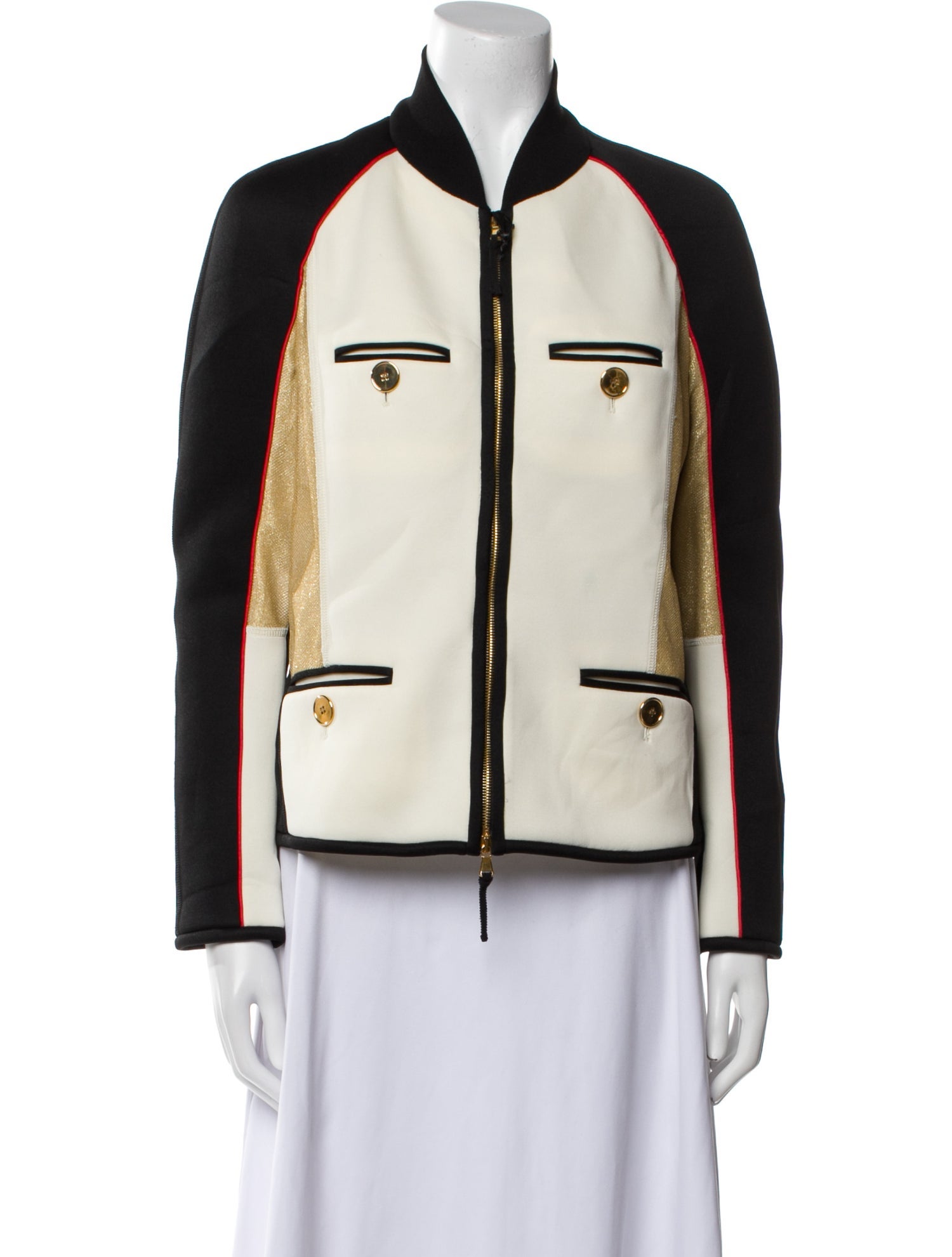 Moschino Colorblock Pattern Jacket w/ Tags