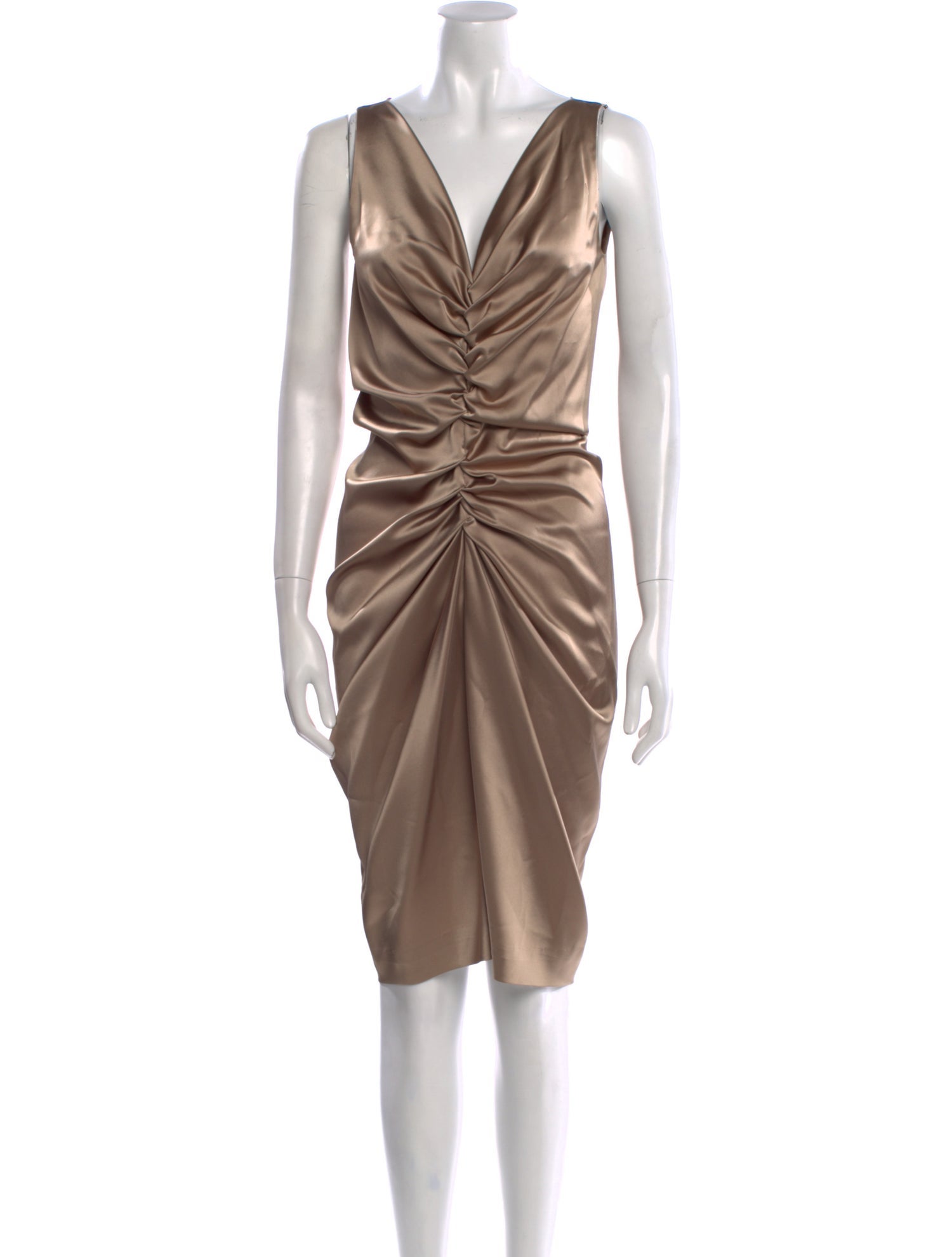 Moschino Cowl Neck Knee-Length Dress