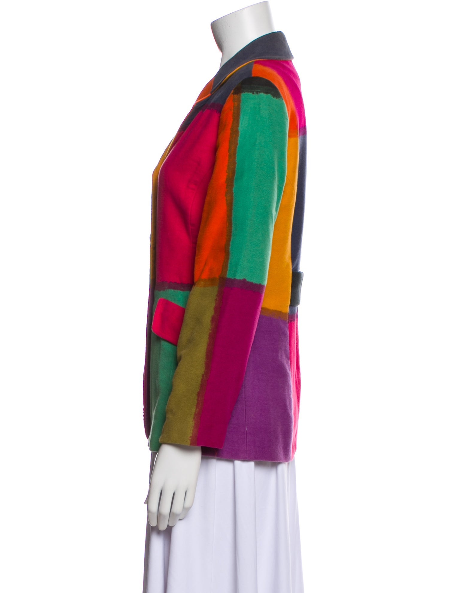 Moschino Colorblock Pattern Blazer